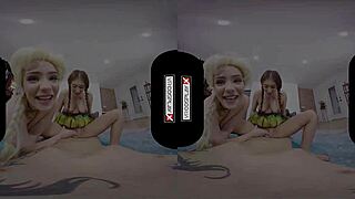 Frozen Cosplay VR Sex: Threesome Blowjob Fun?