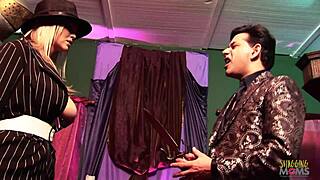 Girls take turns playing with a hard dick