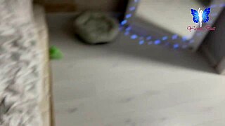 A beauty with cute doll face gives passionate blowjob! Gets cum on face and in mouth!