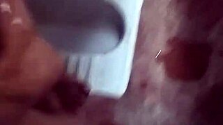 handsome pintu in toilet room handjob