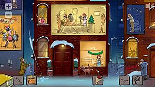 christmas eve in metropolis xmas hentai pornplay santa got stuck while delivering dildo toys