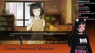 Vtuber Lewdneko Plays Sweetest Monster Part 2