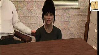 Katie's seductive teasing techniques in homemade porn video