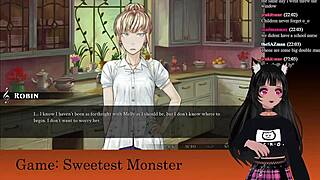 Vtuber Lewdneko Plays Sweetest Monster Part 2