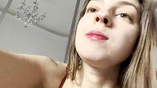 i can’t stop staring at melena maria rya in that hot red lingerie, her shaved body is pure fire!