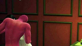 Vampire bites young 18+ girl in 3d hentai