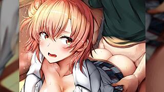 Yuigahama from oregairu gives edging joi instructions to tease viewers