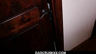 Pretty brunette teen 18+ Liza Rowe gets pounded by stepdad in intense scene