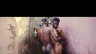 African Hot Wife Craves Neighbor's Massive Black Cock in Bed.