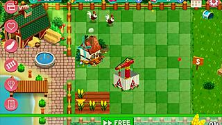 In This Booty Farm Hentai Game, The Sexy Brunette And Redhead Get Blowjobs On The Ranch