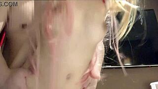 Girlfriend's Beautiful Tits Bounce During Creampie