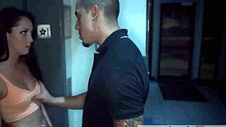 Brunette teen 18+ dominates in sauna blowjob first time.