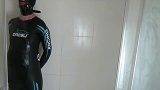 hey angela, how’s it feel bound in neoprene taking a steamy shower as my slave milf?