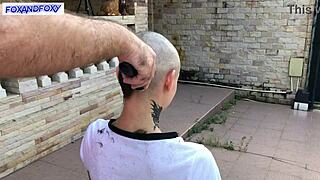Behind The Scenes Lisa Fox Shaving Her Head Boldly