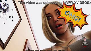 2 playful fox in blonde lingerie moans during outdoor orgasm game