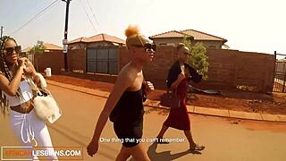 ebony lesbians threesome pussy licking orgasm