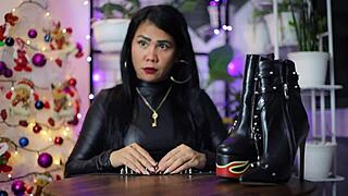 leather fetish asmr with dominafire is pure heat 😈