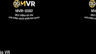 mvr-0002-ahri rides me and milks with tight grip