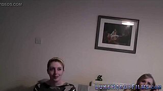 Blonde British Girls Get Pussy Fingering, Blowjob, And Handjob On Monster Cock In Group