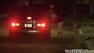 a black dude licks female cop's pussy before taking pervert off the street