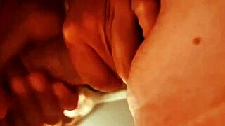 spencer gently unloads on her chest in a narrative scene