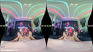 mvr-0002-ahri rides me and milks with tight grip