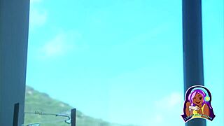 cytherea takes a wild cock ride in a canoe outdoors