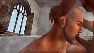 Gay sex party with BDSM and 3D animation