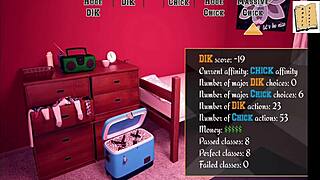 being a dik game, chick route 45, sexy time with maya, fingering her shaved pussy