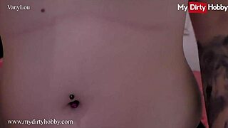 Big booty Vanylou casually smokes while riding her thick dildo on cam