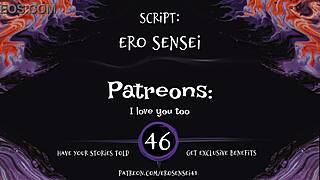 Sleeping beauty reaches orgasm through erotic audio masturbation