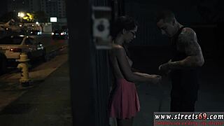 a teen 18+ in glasses gets rough feet domination