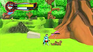 friend gives endless cumshot with footjob on beach