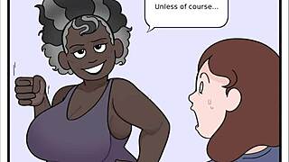 auntie helps fix my problem with her big ebony ass and tits