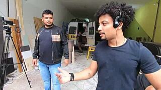 Monique Bertolini's visit to a motorhome workshop with JoJo Kleber's crew