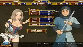 Rhodes fortress gameplay with princess and military elements.