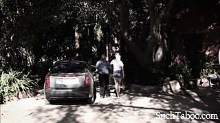 blind blonde teeb groped and choked by massive bbc