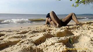 Butt Naked Twerking Ass On Beach Street With Cock Out