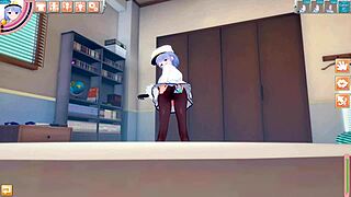 Russian anime girl in Koikatsu enjoys a pleasant encounter.