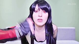 In this femdom role-play, Tifa Lockhart ruins your orgasm and lets you cum only if you wedgie yourself