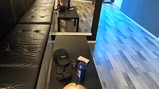 maya johansson sucks stranger's cock at gym