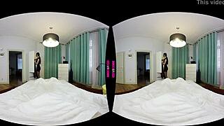 Your cock is my tip, the brunette maid whispers