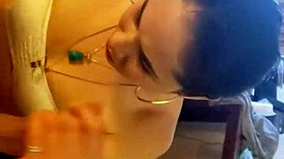 Whore Teasing With Her Blowjob On Monster Cock.