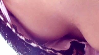 Voyeuristic enjoyment of alluring bosom