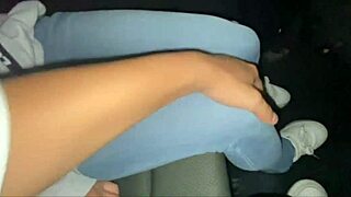 Night drive date turns horny in car for perverted asian couple