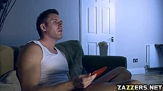 Marcs filthy cock fucks Nekane Sweets pussy on top