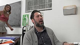 Asian Student Kimora Quin Catches Teacher Masturbating And Fucks To Keep Secret