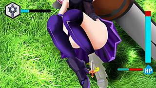 Watch female knight undress in fight?