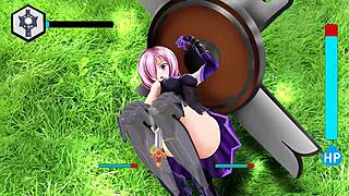 Watch female knight undress in fight?