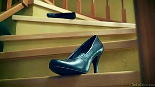 Big titted blonde bombshell lotta s masturbates erotically